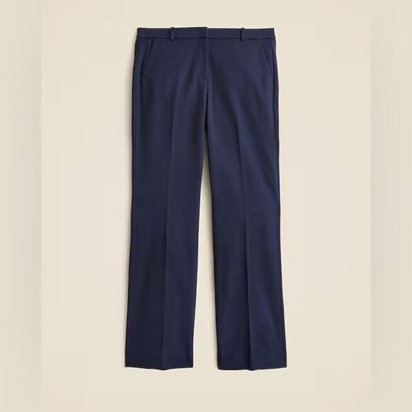 NWT J CREW Petite Camp-pocket wide-leg pant in navy - Picture 2 of 8